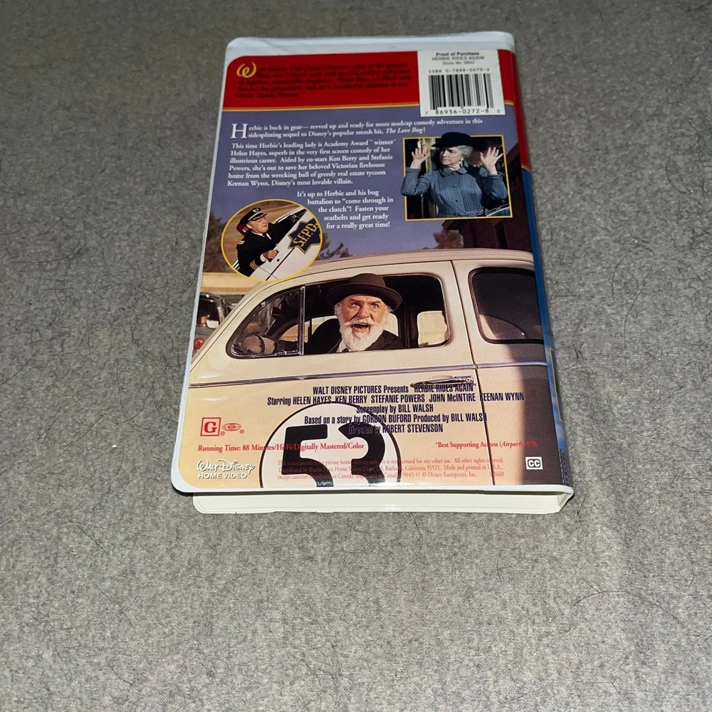 Disney’s Herbie Rides Again VHS Movie